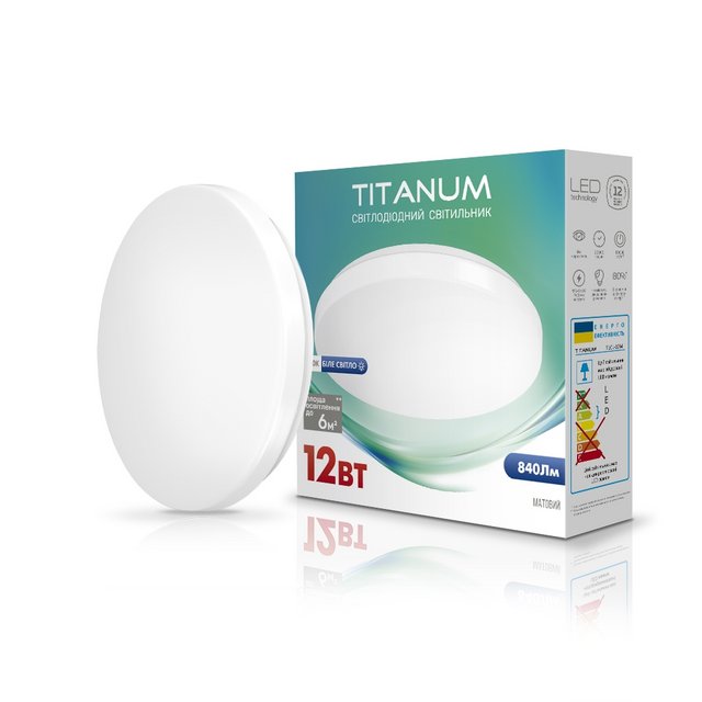 Світильник внутрішній світлодіодний LED TITANUM (TLCL-12HM)